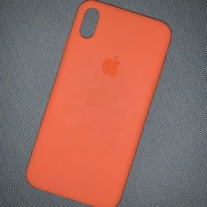 iPhone XS Max Silicone Case (Apple Brand) Papaya